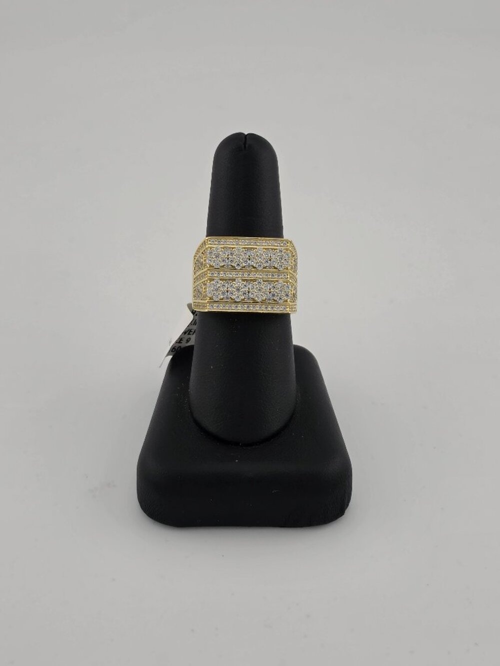 Luxury Sterling Silver 925 Rectangle Design CZ Statement Ring